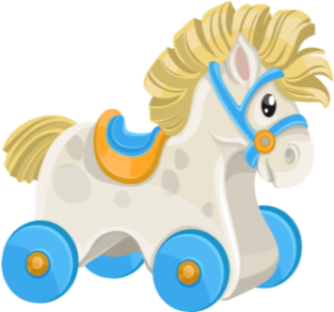 a cute rocking horse toy